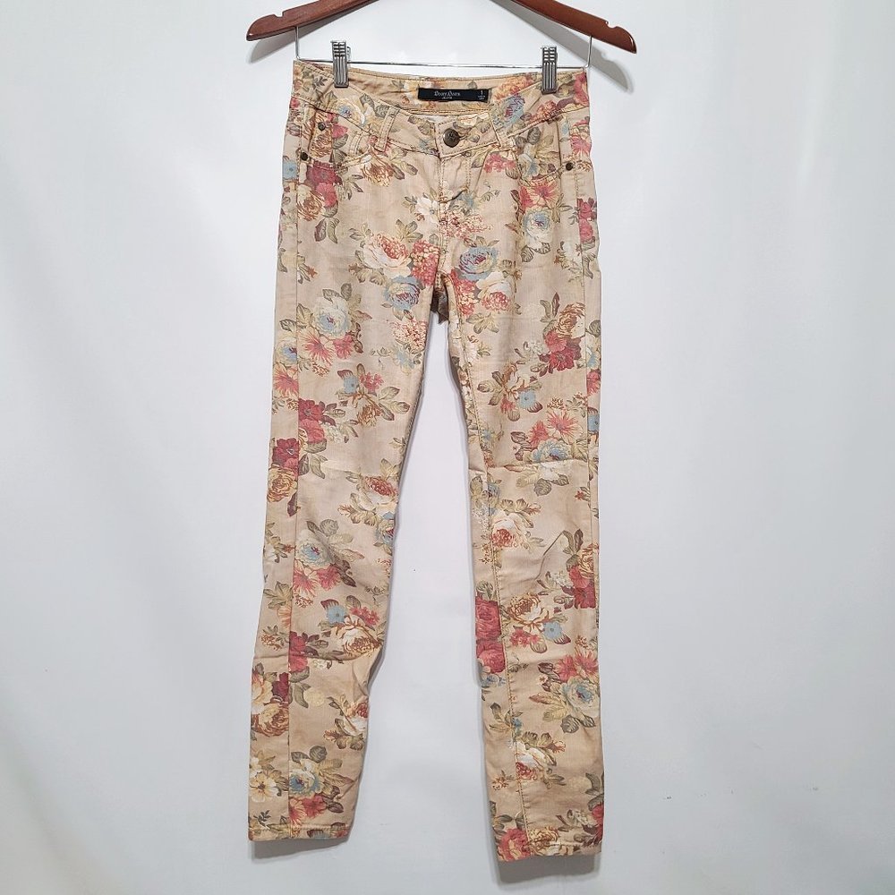 BOOM BOOM JEANS Floral Skinny Fit Jeans [1]